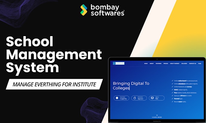 develop a custom school management web, erp, and mobile app