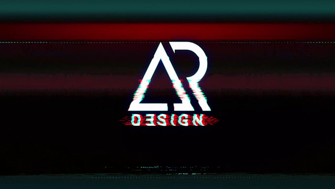 create short glitch logo reveal