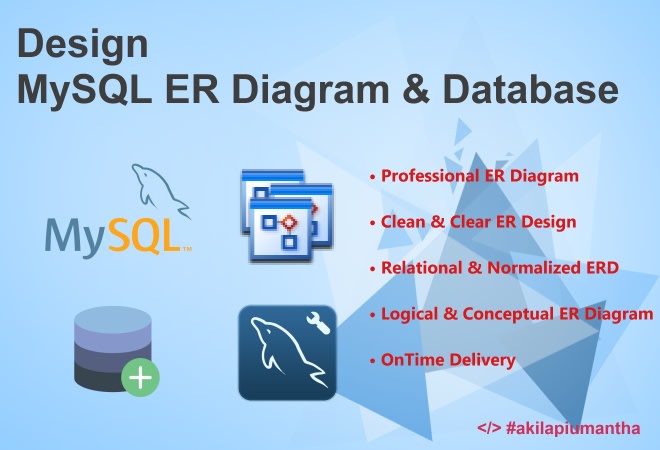 Design mysql er diagram and database by Akilapiumantha | Fiverr