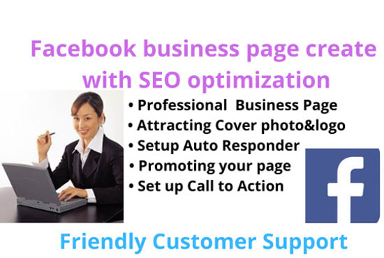 create your facebook business page with SEO optimization
