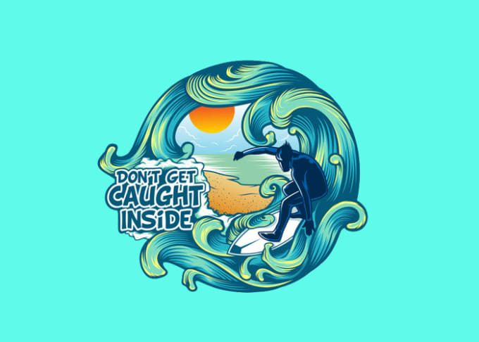 Design an awesome surfing logo for your business only 22 hours by Elma ...