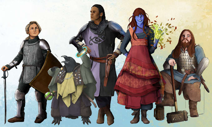 create stylized dnd, rpg, and character art