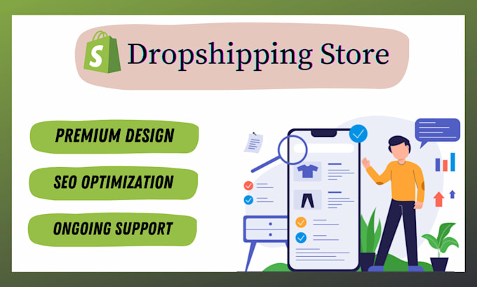 build shopify dropshipping store shopify website design