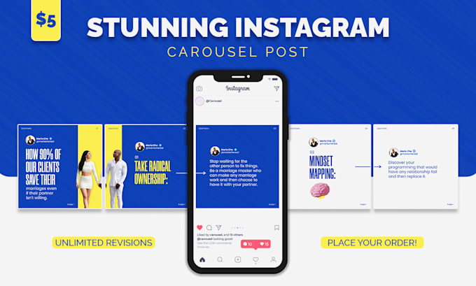 design attractive carousel post for your instagram