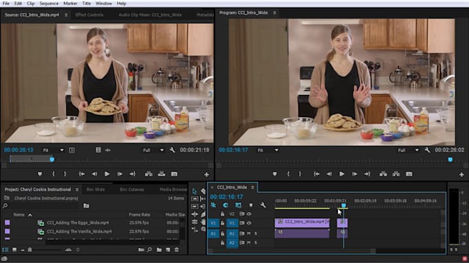 do professional video editing