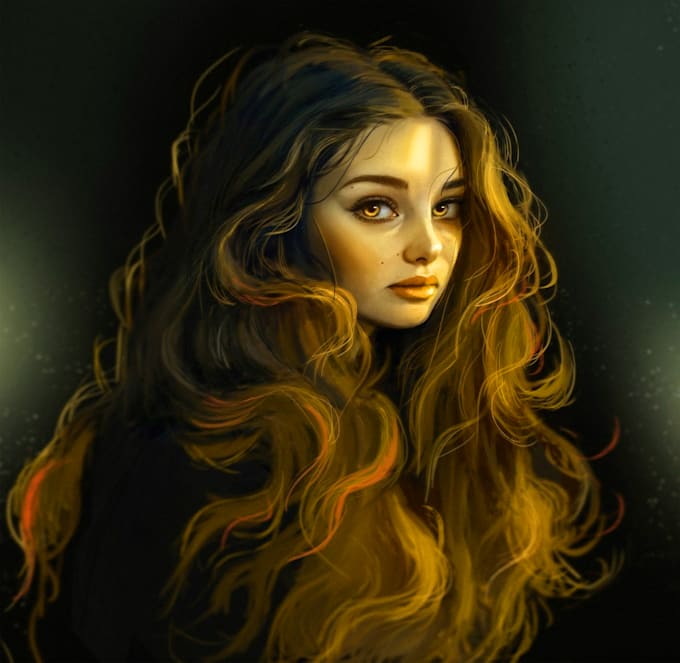 do digital portrait illustration