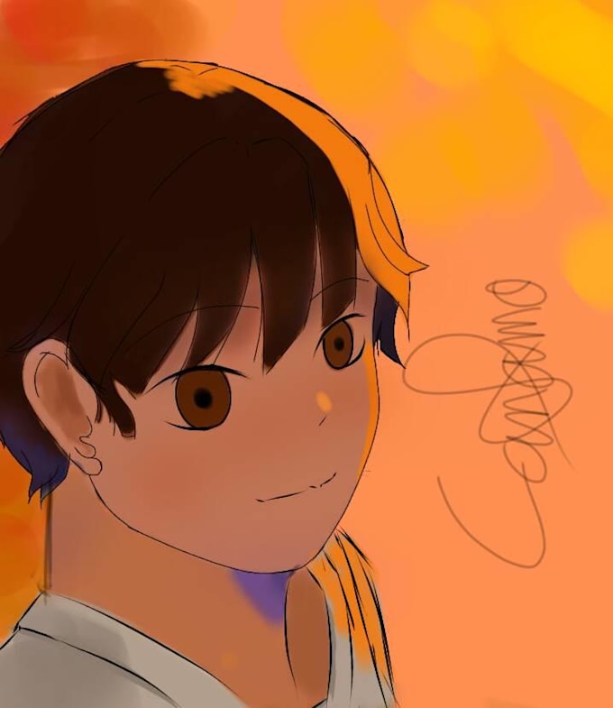 Draw yourself as an anime character by Nostalgicvibe Fiverr