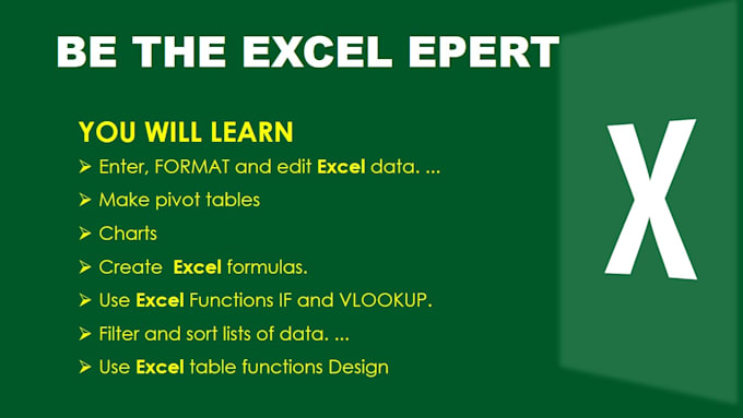 give you excel training course