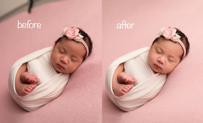 edit, retouch your newborn photography