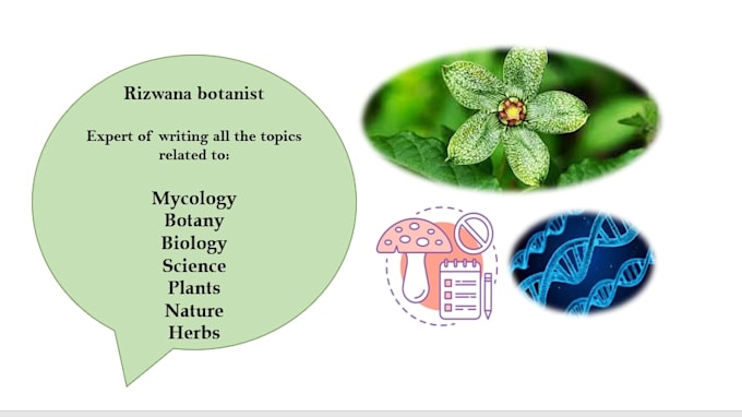 write quality based research articles on mycology botany biology