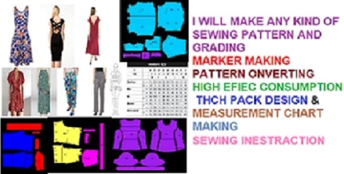 make any type of garments sewing pattern making