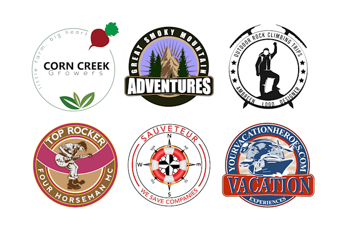 create unique and eye catching badge design for you