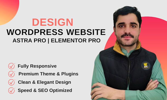design wordpress website using astra pro, elementor pro and crocoblock