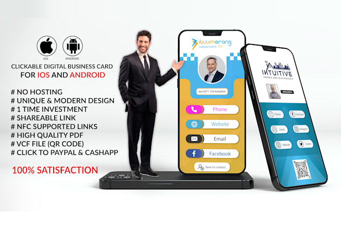 do clickable digital business card