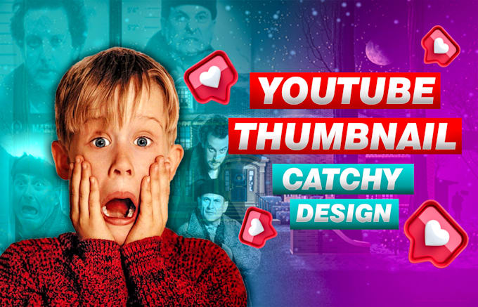 design professional youtube thumbnail in 24h