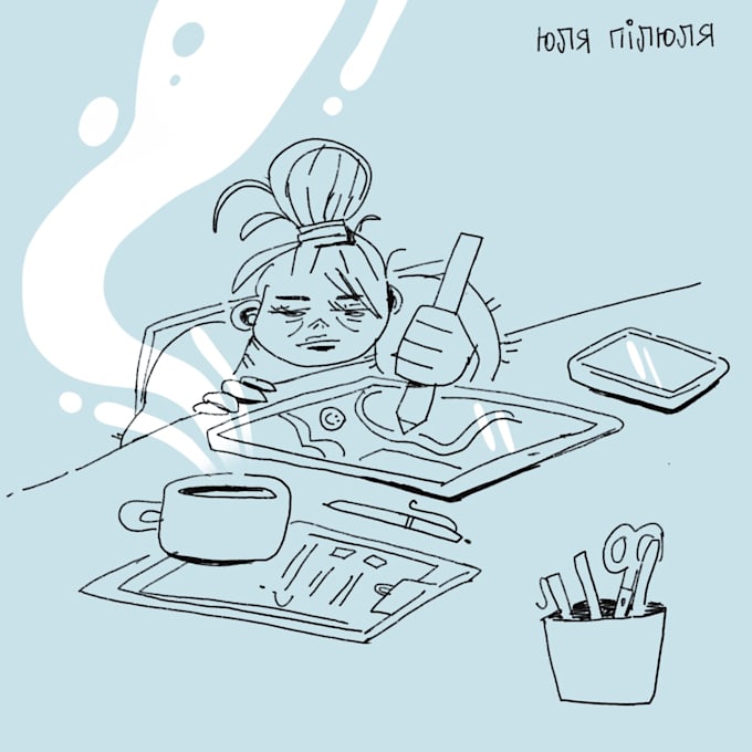 draw a custom animated GIF illustration for you