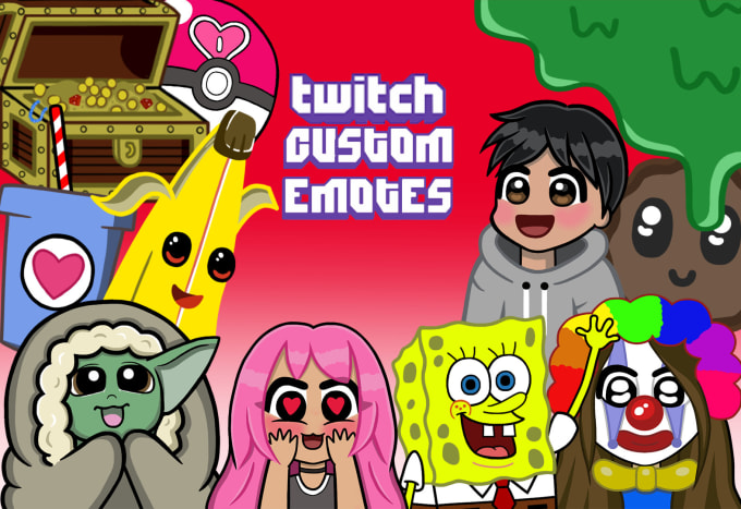 Create cool twitch emotes for you by Muhjestically | Fiverr