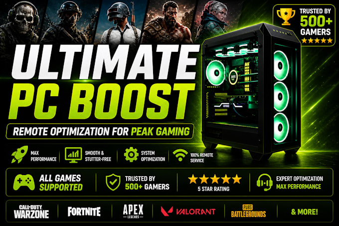 optimize gaming PC, boost fps, reduce lag and input delay