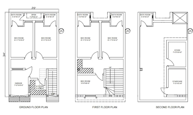 make 2d floor plan in autocad