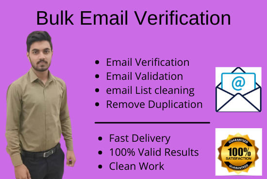 Do bulk email verification and validation by Adnanzafar1994 | Fiverr