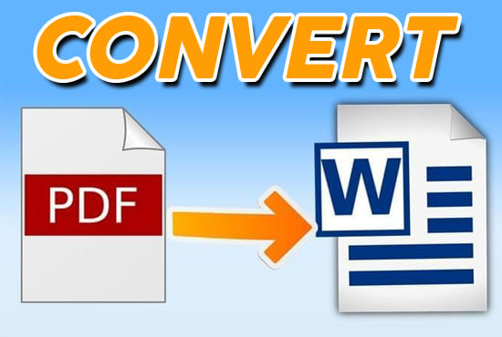 convert PDF or image to word