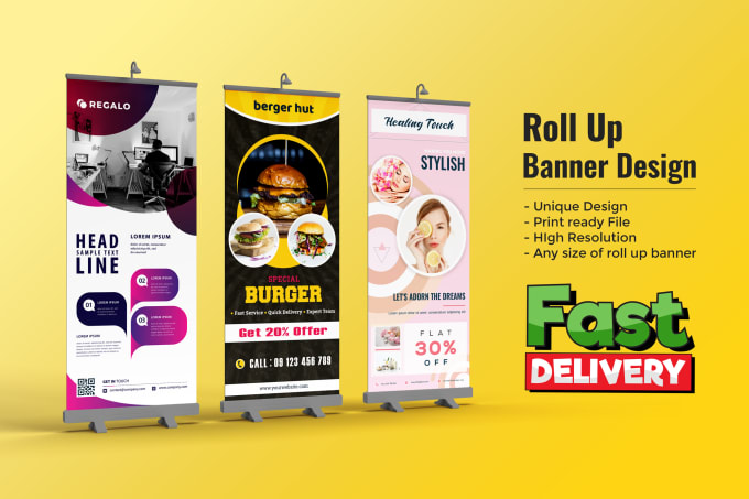 Do retractable banner, roll up or standee pull up and tradeshow banner ...