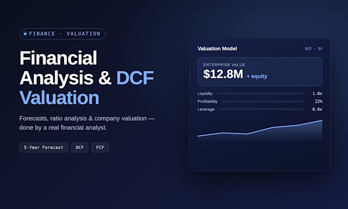 do financial analysis, forecasting and dcf valuation