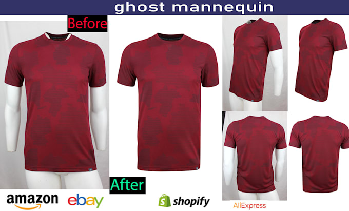 do a ghost mannequin symmetrical neck joint