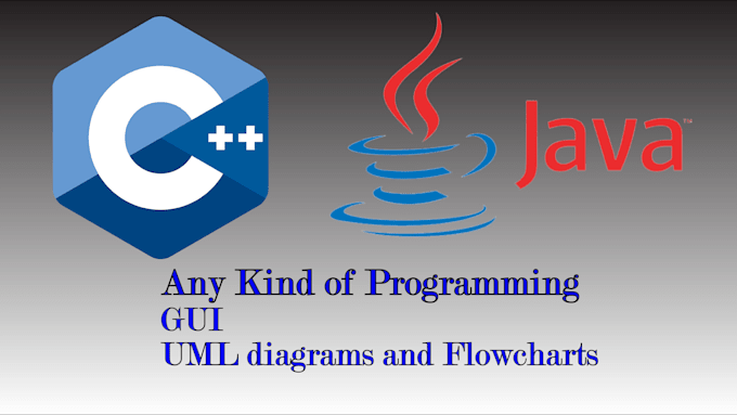 Do your java, c programming with gui, uml and flowcharts by Sheham_sh ...