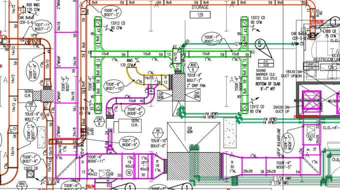 Do plumbing, fire protection and mechanical shop drawings