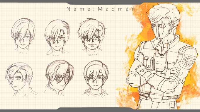 Make Character Design Sheets Or Design Your Anime Characters By Madmandave Fiverr