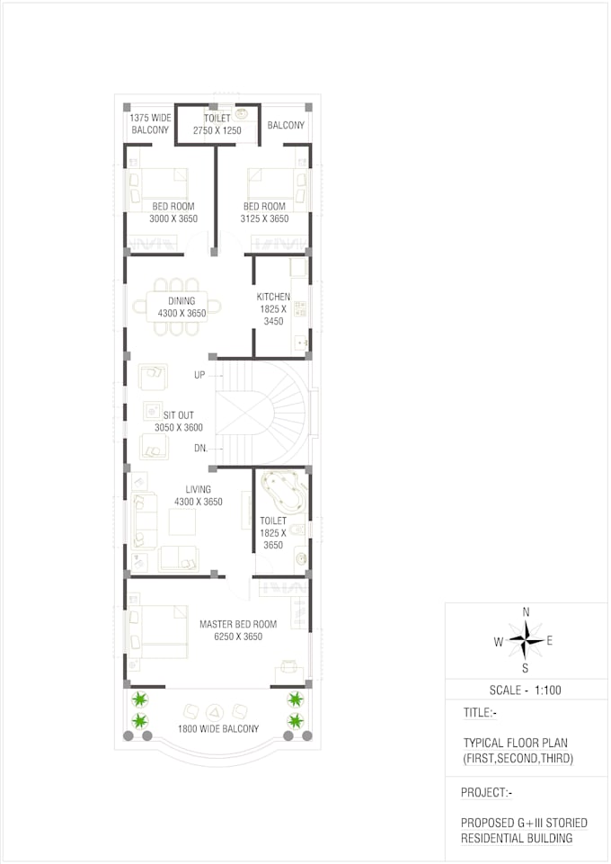 draw architectural 2d autocad drawings for you