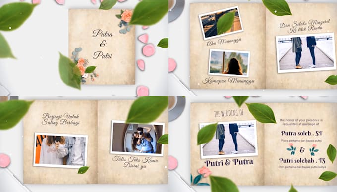 create wedding invitation video