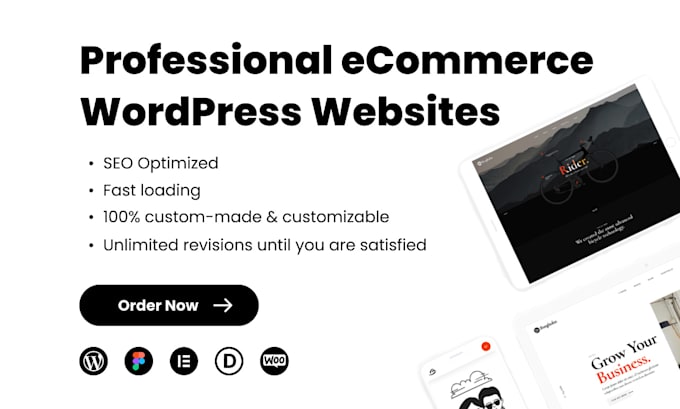 create a modern ecommerce website to your business