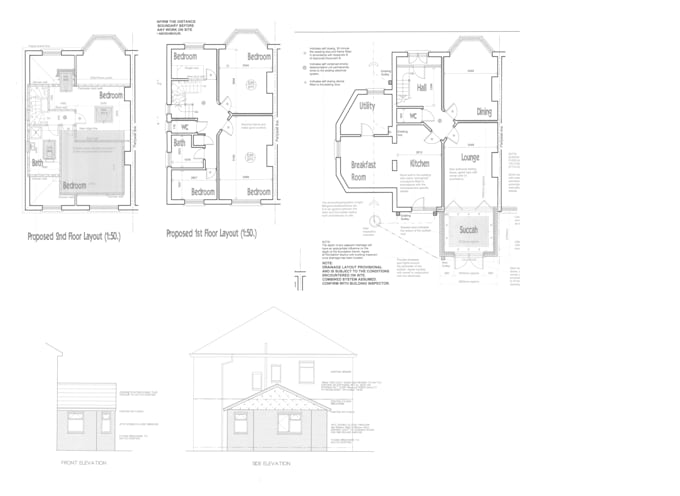 draw floor plan, elevation, site plan in autocad