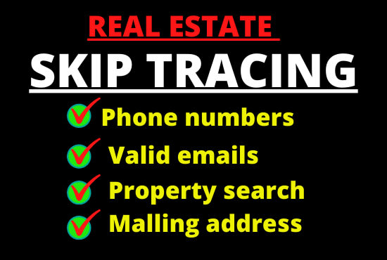 Hire a freelancer to do real estate skip tracing ,llc by tloxp