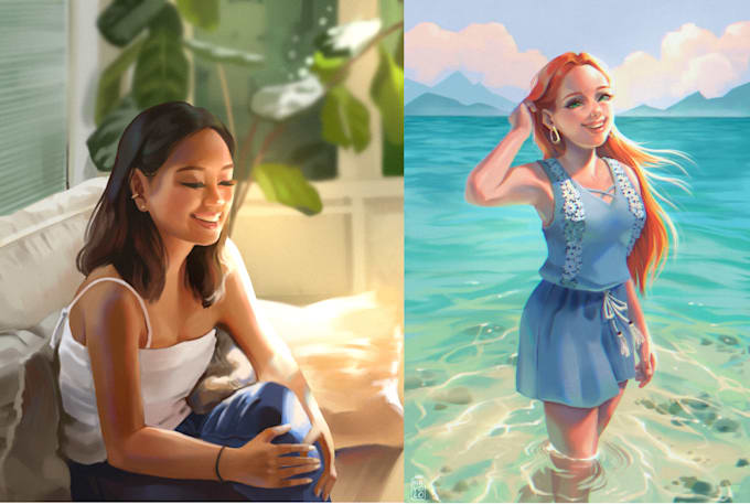 create beautiful digital portraits and illustrations