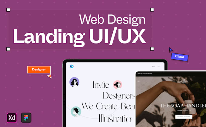 do professional business landing page and website design uiux in figma