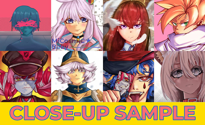 draw anime style character for you