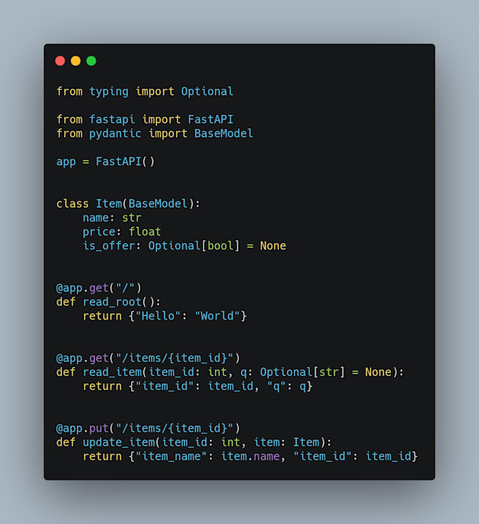 create a rest API