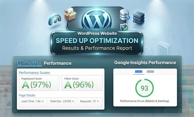 optimize wordpress website load speed and lite weight