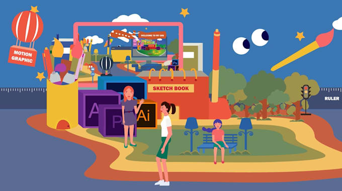 create 2d animated explainer video for youtube