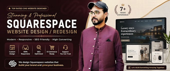 create a stunning and professional squarespace website