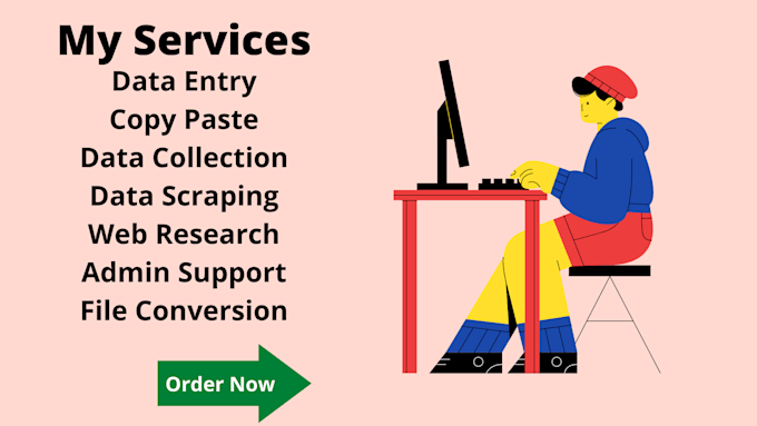do professional data entry and admin support work