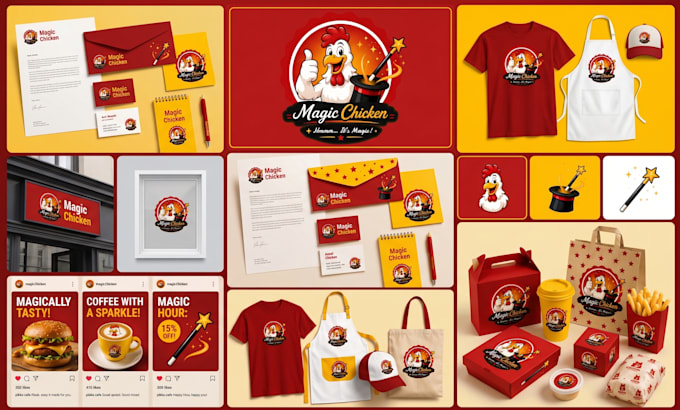 create logo and complete restaurant branding
