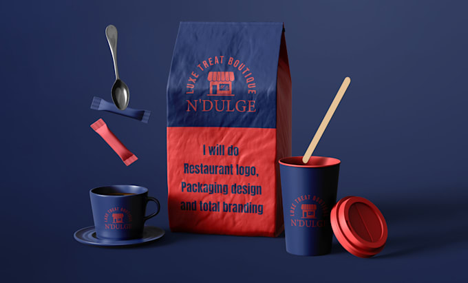 create logo, menu, packaging, social media kits and complete restaurant branding