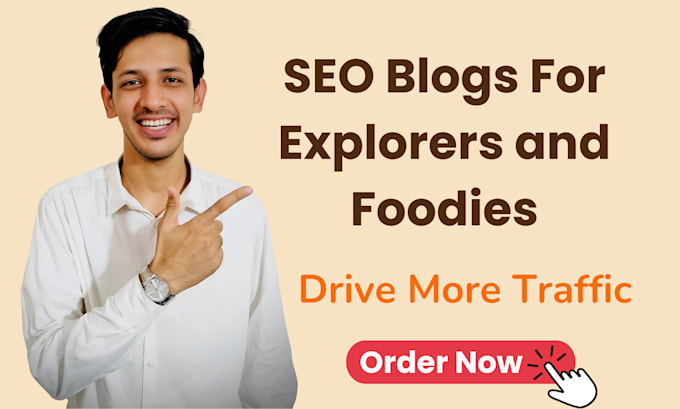 write SEO friendly travel or food blogs