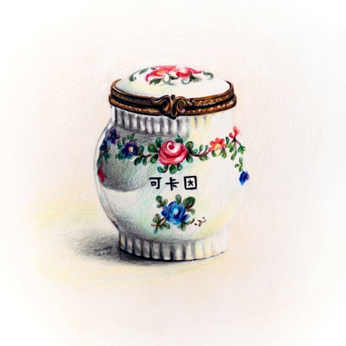 create pen and color pencil art