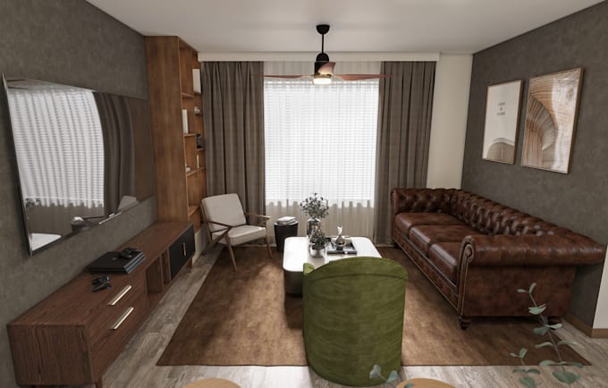 do interior 3d models, renderings and floor plan renderings