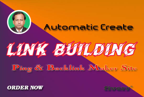 create link building automatic by ping and backlinks maker website